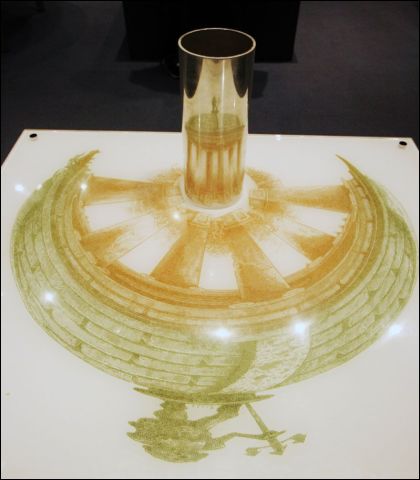 Anamorphic Artworks Only Seen With A Mirror Cylinder