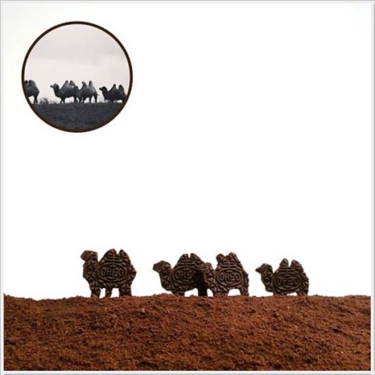 Wonderful Artwork With Cream And Cookies