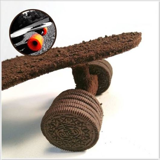 Wonderful Artwork With Cream And Cookies