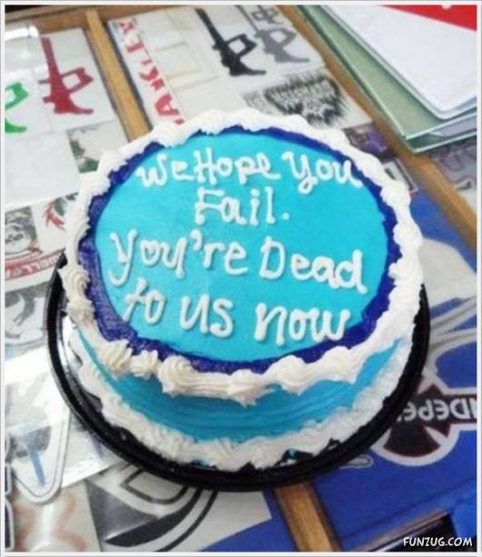 Funny Texts On The Cakes