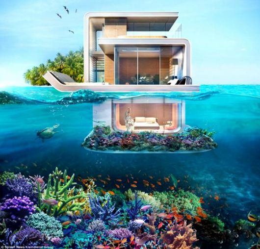 Stunning 1.8 Million Dollar Floating Seahorse Underwater Villas In Dubai