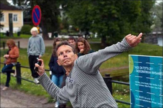 Funny Cell Phone Throwing Contest