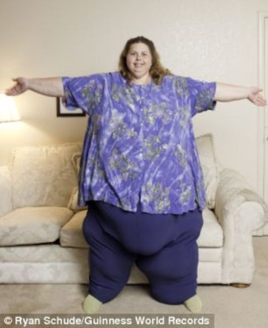 After reaching 700 pounds, Pauline Potter has officially entered the record...