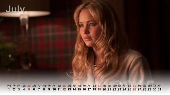 Beautiful Jennifer Lawrence Calendar 2015