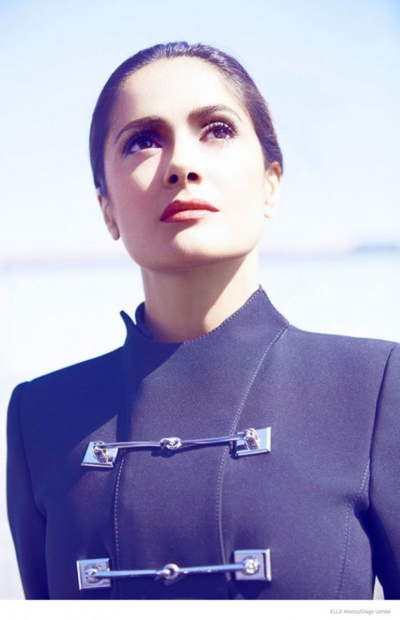 Salma Hayek Poses For Elle Mexico