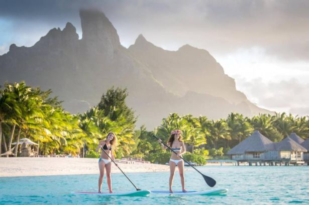 Maria Menounos Photoshoot In Bora Bora