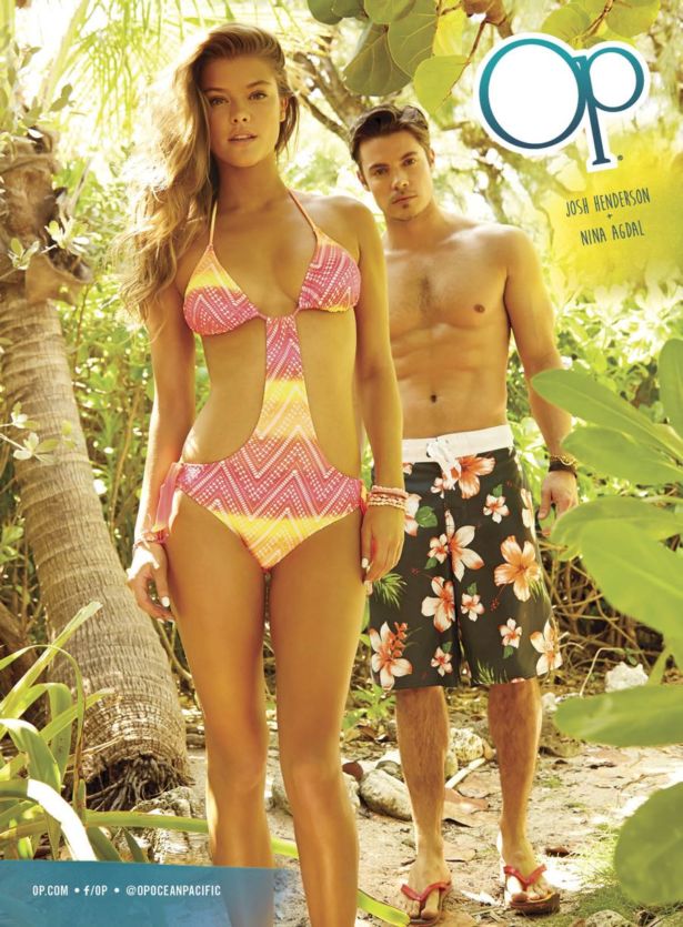 Nina Agdal Poses For OP Swim Campaign