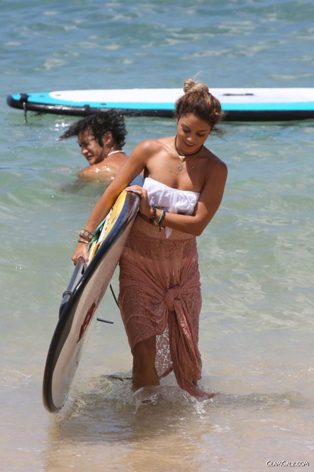 Vanessa Hudgens Bikini Candids in Hawaii